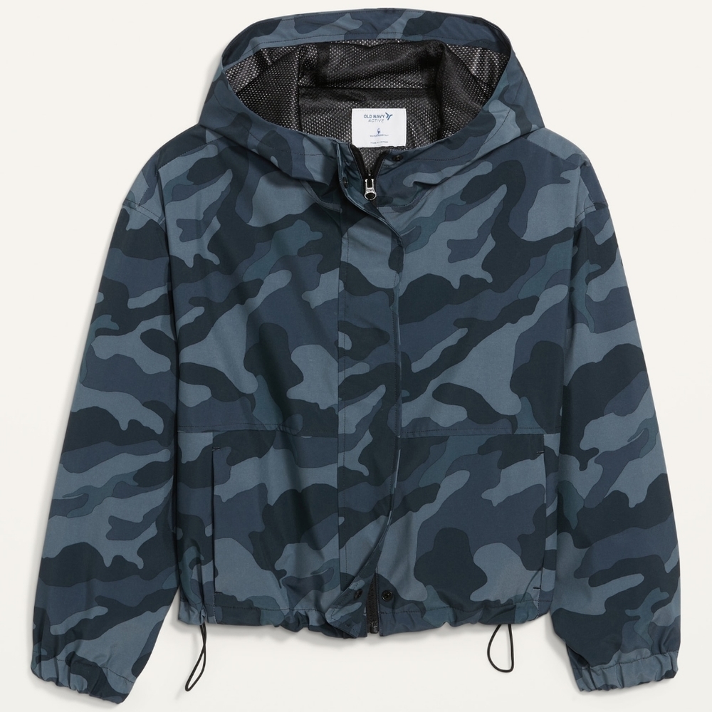 Old Navy, Navy Camo Utility Jacket